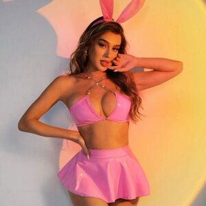 Pink Bunny Costume Set